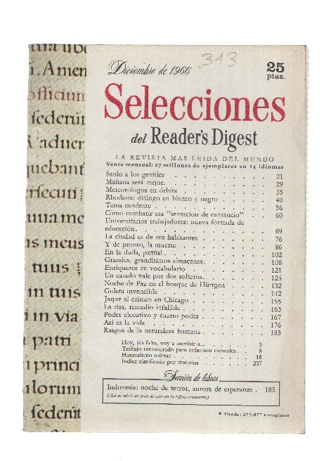 Selecciones del Readers Digest numero 313