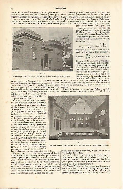 LAMINA ESPASA 9184: Palacio de las Artes Industriales de la Exposicion de Barcelona