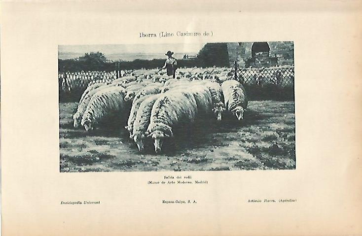 LAMINA ESPASA 9197: Salida del redil por L. Casimiro de Iborra
