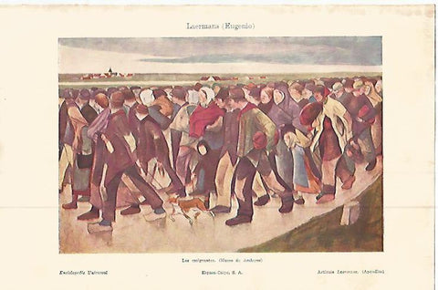 LAMINA ESPASA 9290: Los emigrantes por Laermans