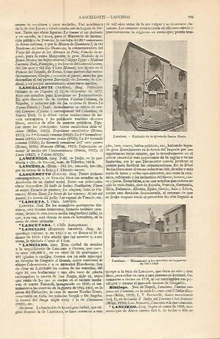 LAMINA ESPASA 9295: Vistas de Lanciano Italia
