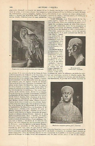 LAMINA ESPASA 9302: Muchacha polaca por Laszczka. Paso de Jesus ante Anas por Lastrucci