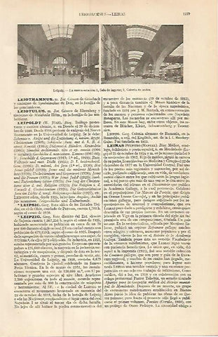 LAMINA ESPASA 9312: Estacion de Leipzig Alemania