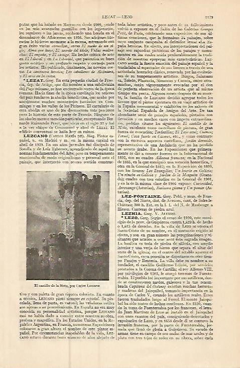 LAMINA ESPASA 9317: El Castillo de La Mota por Carlos Lezcano