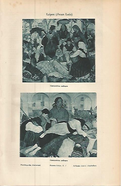 LAMINA ESPASA 9333: Campesinos gallegos por Juan Luis Lopez