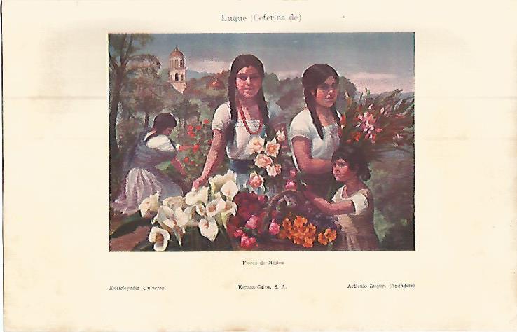 LAMINA ESPASA 9345: Flores de Mejico por Ceferina de Luque