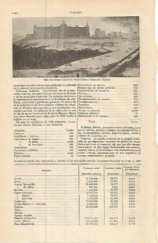 LAMINA ESPASA 9355: Vista del antiguo Alcazar de Madrid
