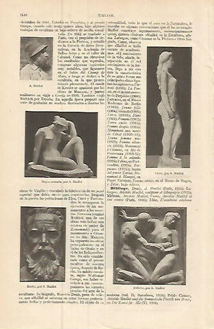 LAMINA ESPASA 9360: Esculturas de A. Maillol