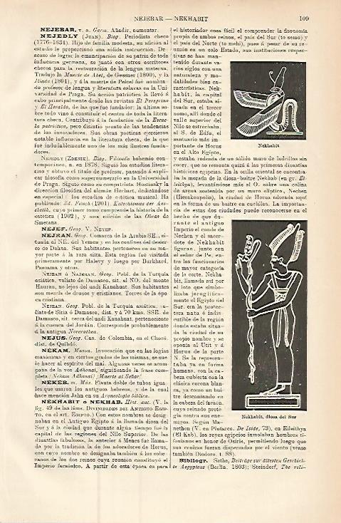 LAMINA ESPASA 9381: Nekhabit diosa del sur de Egipto