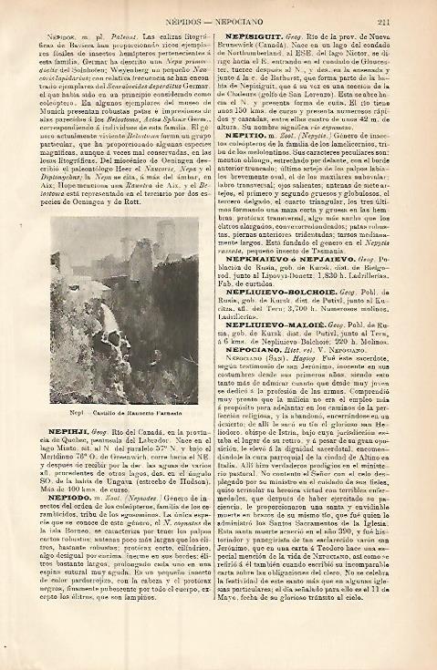 LAMINA ESPASA 9395: Castillo de Ranuccion Farnesio en Nepi Italia