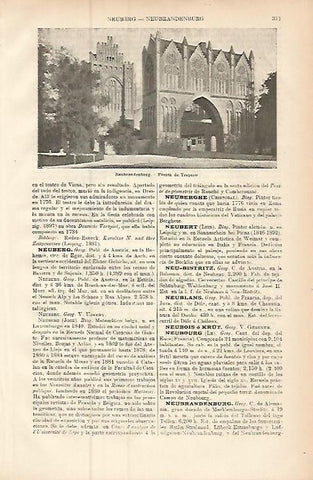 LAMINA ESPASA Alemania 9409: Puerta de Treptow en Neubrandenburg Alemania