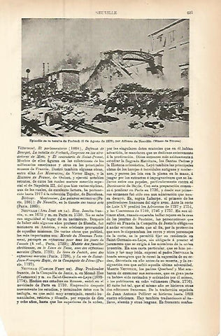 LAMINA ESPASA 9418: Batalla de Forbach (6 agosto 1870) por Neuville