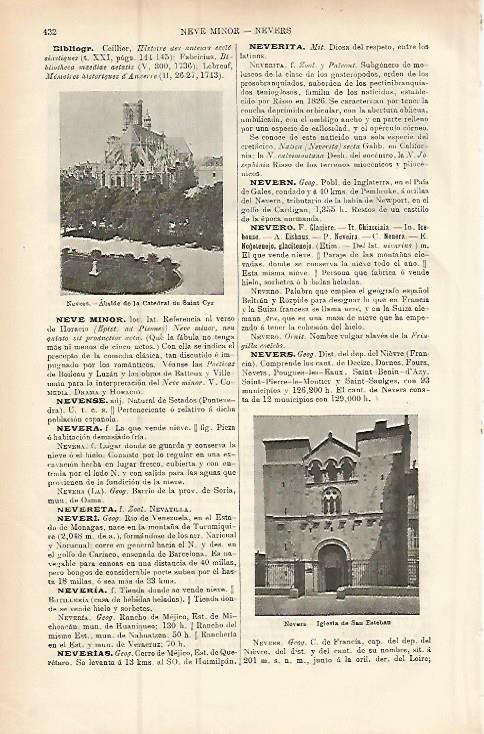 LAMINA ESPASA 9421: Vistas de Nevers Francia