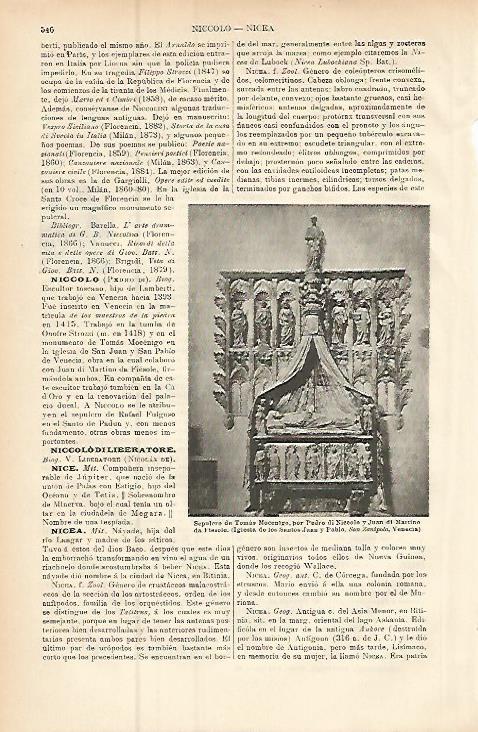 LAMINA ESPASA 9442: Sepulcro de Tomas Mocenigo en Venecia