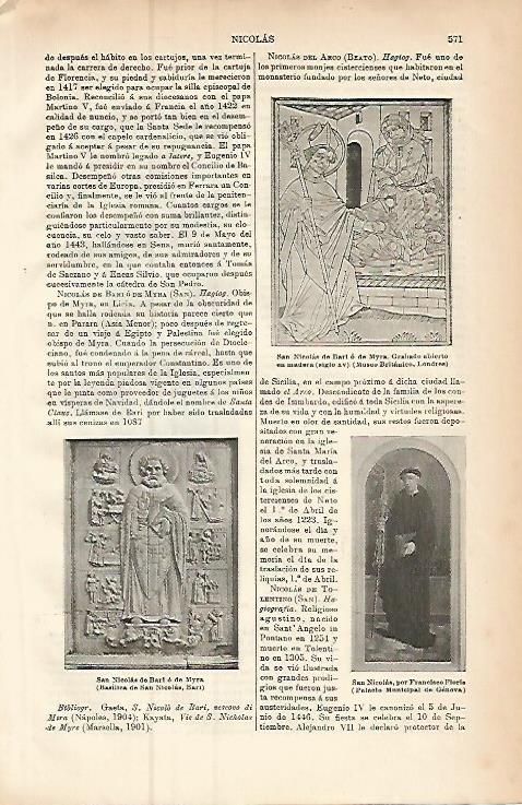 LAMINA ESPASA 9446: San Nicolas