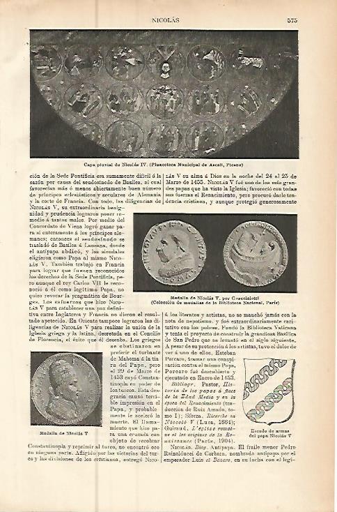 LAMINA ESPASA 9449: Capa pluvial del papa Nicolas IV