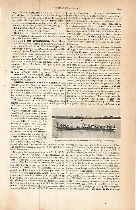 LAMINA ESPASA 9466: Piragua en el Niger