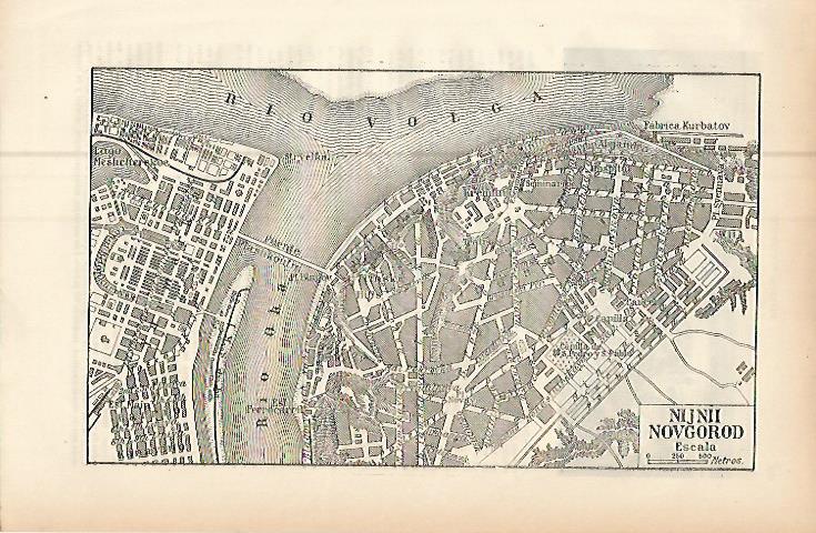 LAMINA ESPASA 9468: Plano de Nijni Novogorod Rusia