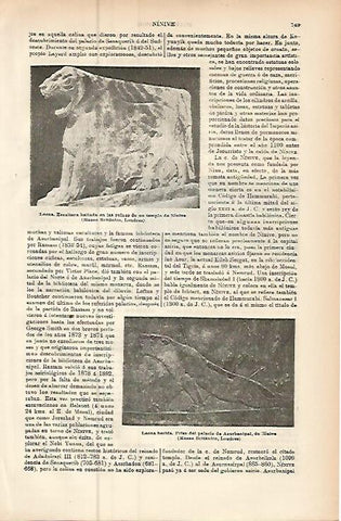 LAMINA ESPASA 9486: Esculturas asirias de Ninive