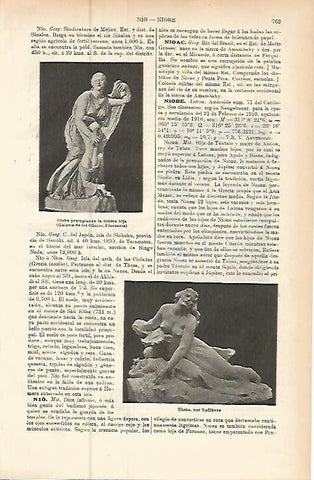 LAMINA ESPASA 9492: Esculturas representando a Niobe