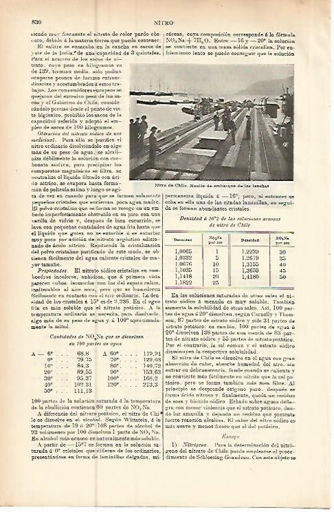LAMINA ESPASA 9503: Muelle de Nitro de Chile