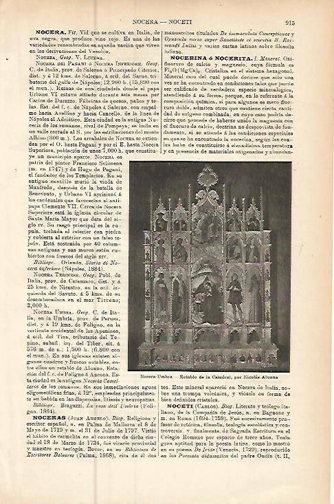 LAMINA ESPASA 9511: Retablo de la Catedral de Nocera Umbra Italia