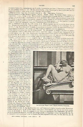 LAMINA ESPASA 9515: La Noche por Miguel Angel