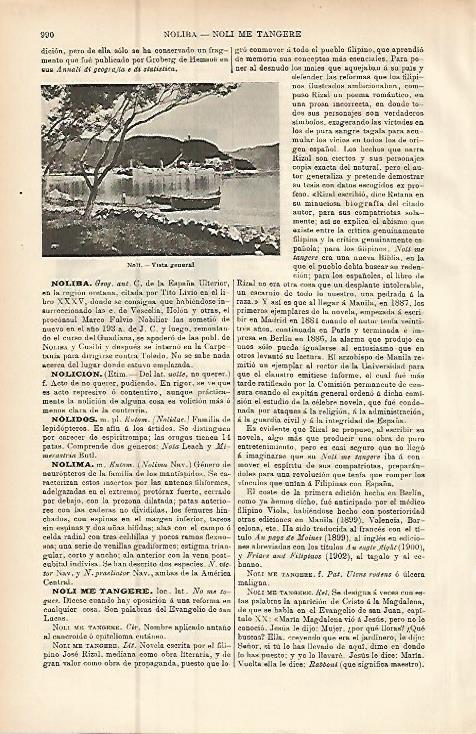 LAMINA ESPASA 9531: Vista general de Noli Italia