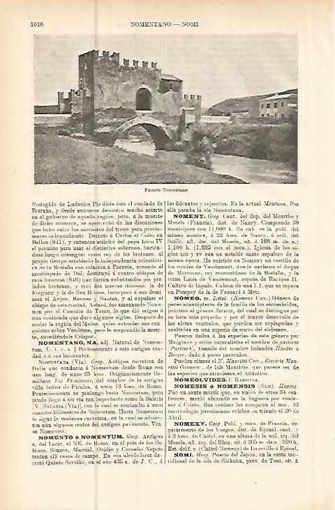 LAMINA ESPASA 9532: Puente Nomentano Italia