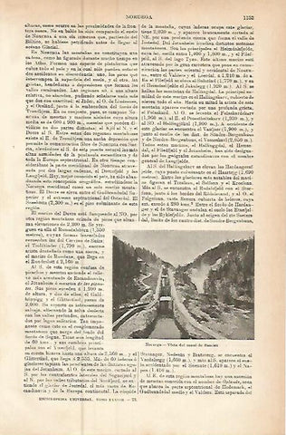 LAMINA ESPASA 9561: Canal de Bandak Noruega
