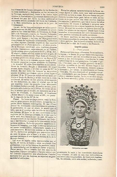 LAMINA ESPASA 9567: Campesina de Noruega