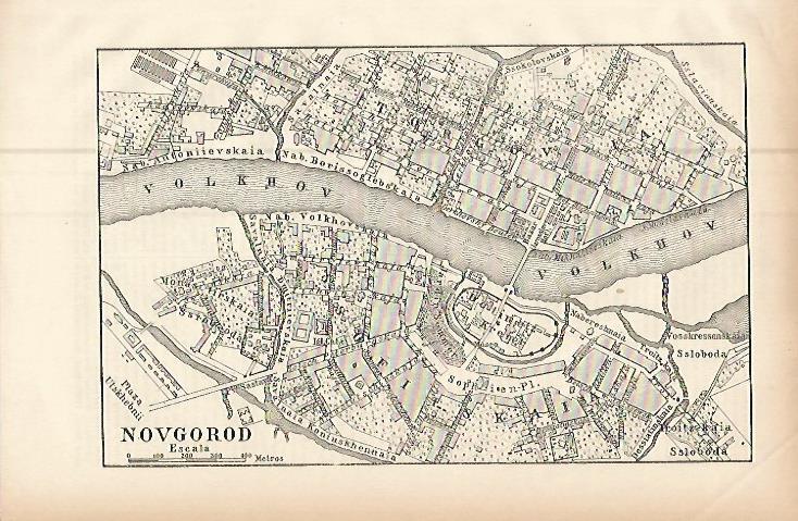 LAMINA ESPASA 9596: Plano de Novgorod Rusia
