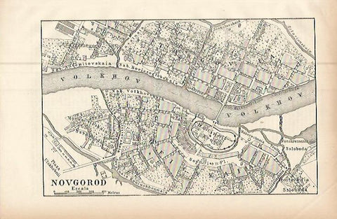LAMINA ESPASA 9596: Plano de Novgorod Rusia