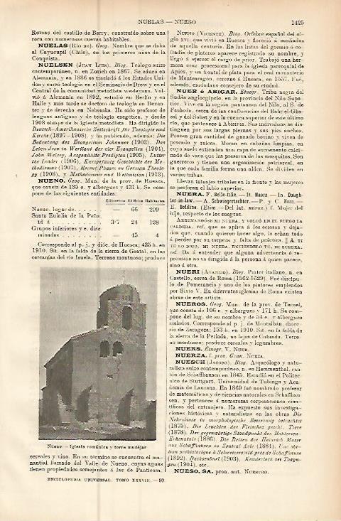 LAMINA ESPASA 9611: Iglesia de Nueno Huesca