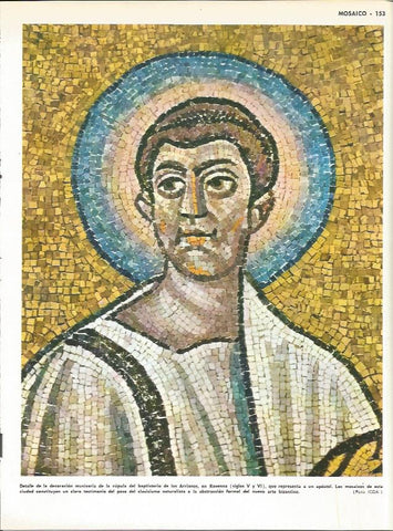 LAMINA MONITOR 0028: MOSAICO DEL BAPTISTERIO DE LOS ARRIANOS EN RAVENA
