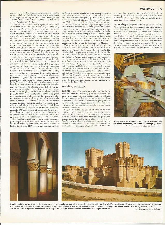 LAMINA MONITOR 0032: CASTILLO DE COCA EN SEGOVIA. SANTA MARIA LA BLANCA EN TOLEDO