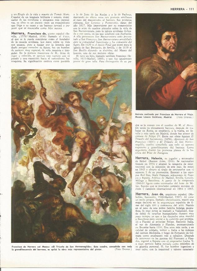 LAMINA MONITOR 0054: EL MOZO Y RETRATO POR FRANCISCO DE HERRERA