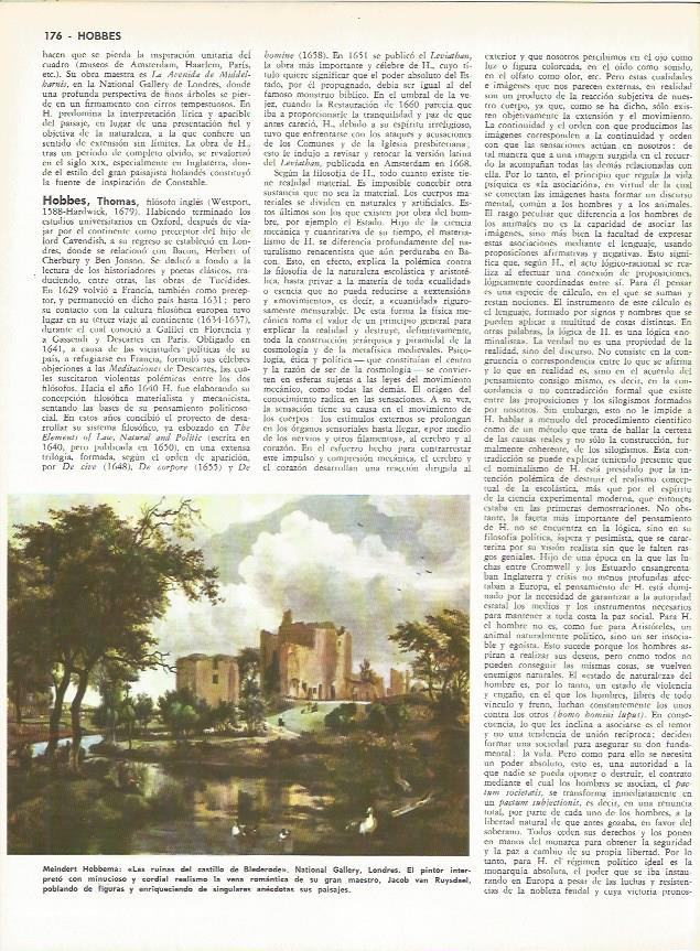 LAMINA MONITOR 0058: LAS RUINAS DEL CASTILLO DE BLEDERODE POR HOBBEMA