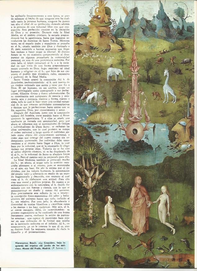 LAMINA MONITOR 0061: LA CREACION POR H. BOSCH (DETALLE DE EL JARDIN DE LAS DELICIAS)