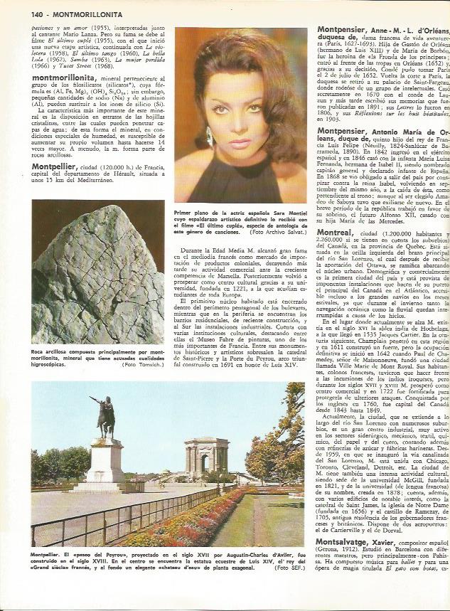 LAMINA MONITOR 0077: SARA MONTIEL. PASEO DE PEYROU EN MONTPELLIER