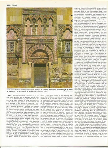 LAMINA MONITOR 0086: FACHADA OCCIDENTAL DE LA MEZQUITA DE CORDOBA