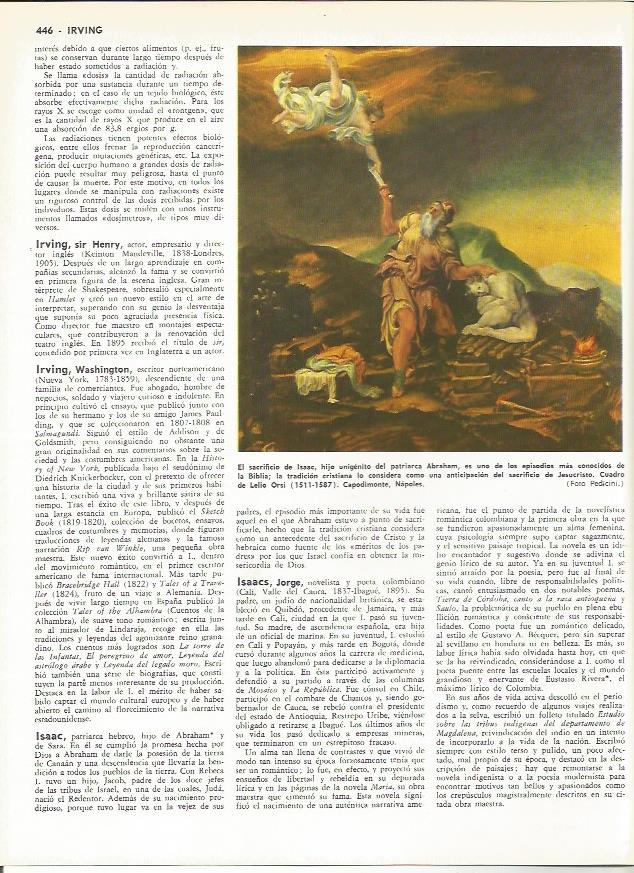 LAMINA MONITOR 0089: EL SACRIFICIOI DE ISAAC POR LELIO ORSI