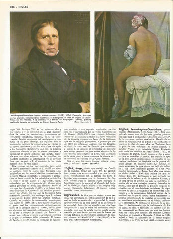 LAMINA MONITOR 0097: AUTORRETRATO Y LA BAÑISTA DE VALPINÇON POR J.A.D. INGRES