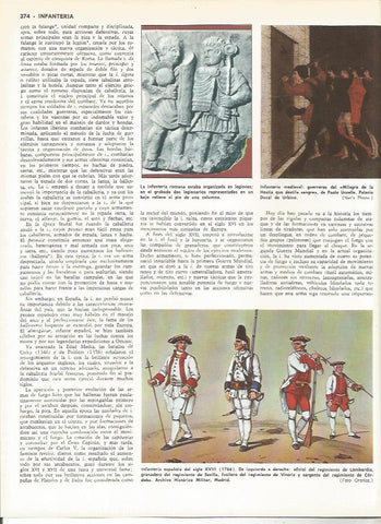 LAMINA MONITOR 0099: INFANTERIA DE ROMA MEDIEVAL Y ESPAÑOLA
