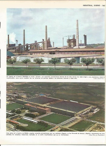 LAMINA MONITOR 0100: FACTORIA ENSIDESA EN AVILES. FACTORIA ENASA EN SAN FERNANDO DE HENARES