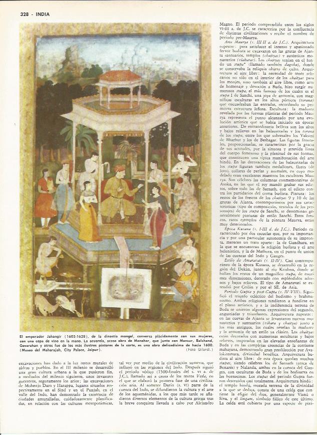 LAMINA MONITOR 0103: EL EMPERADOR JAHANGIR POR MANOHAR