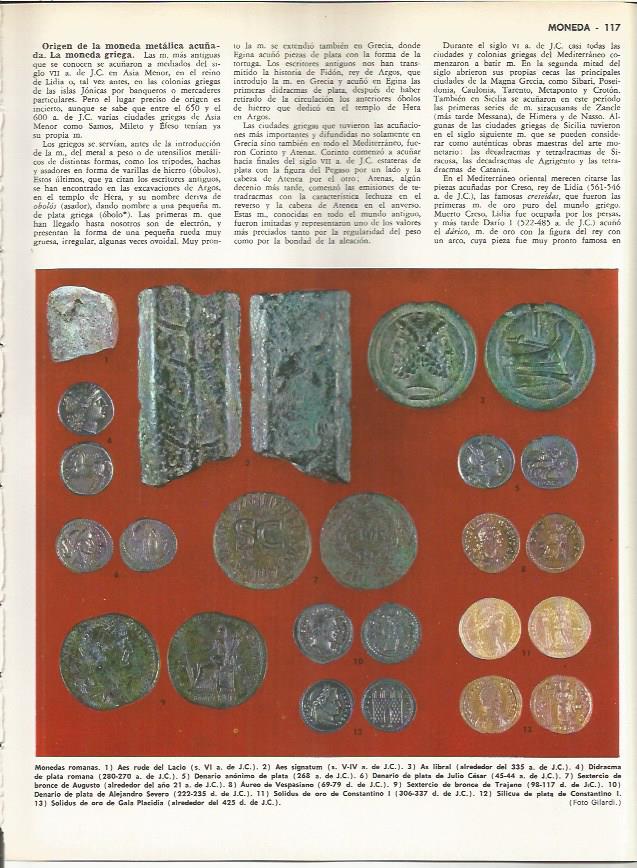 LAMINA MONITOR 0115: MONEDAS ROMANAS