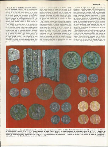 LAMINA MONITOR 0115: MONEDAS ROMANAS