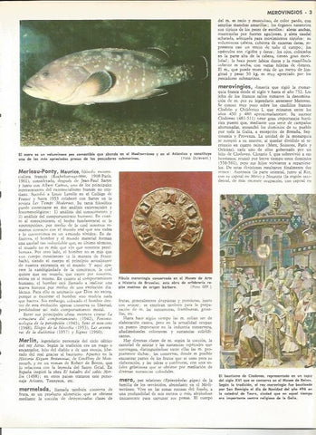 LAMINA MONITOR 0118: MERO. ARTE MEROVINGIO