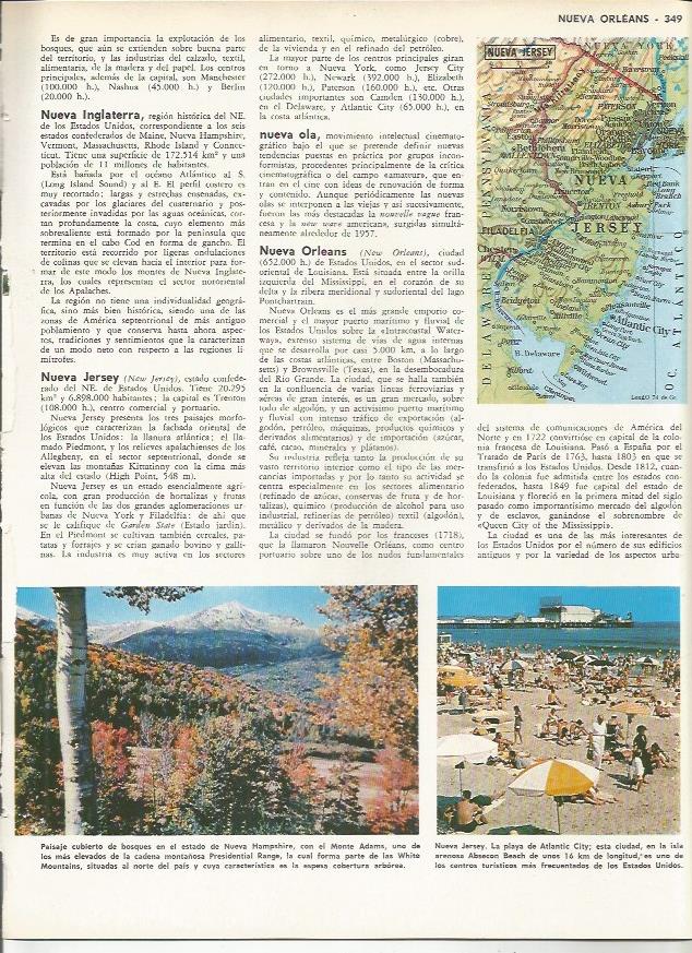 LAMINA MONITOR 0129: MAPA Y VISTAS DE NEW JERSEY